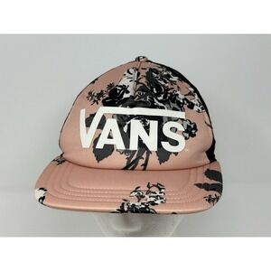 Vans Trucker Snap-Back Hat Pink Floral Off The Wall‎ Cap OSFM